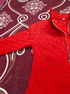 Red Quilted Jacket