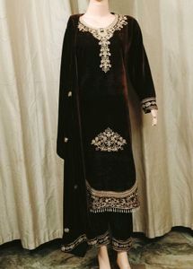 Elegant Velvet Kurta Set