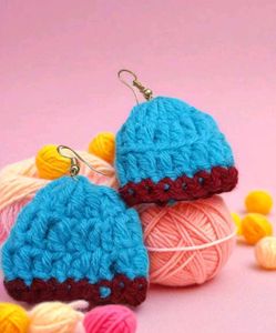 Crochet Hat Earrings
