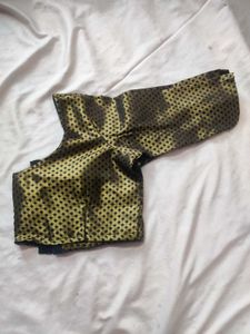 Gold With Black Blouse