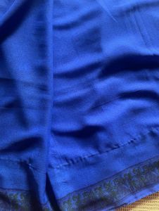 Blue Patterned Saree