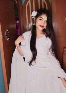 White Embroidered Anarkali