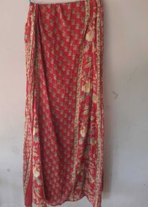 Red Floral Kurta Set without pant (40-42)bust