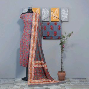 Pure Cotton Suit With New Print