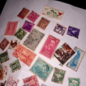 100 Unique Indian Stamps