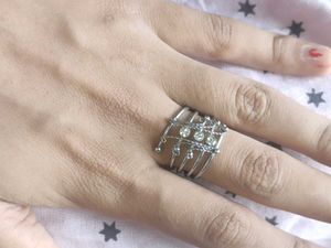 Silver Spiral Statement Ring