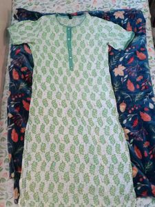 Leaf Print Kurta