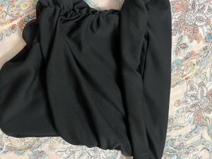 Off-the-Shoulder Black Top
