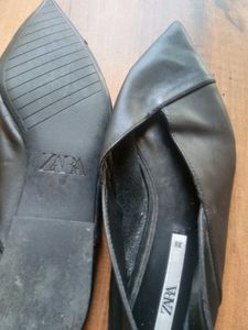 Zara Black Leather Bellies