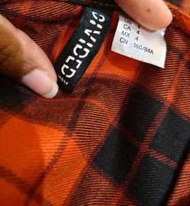 H&amp;M 🎁Buy 2 Get 1 Free🎁Size S/ Red Plaid Dress