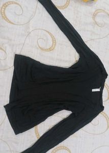 Black Open Front Shrug
