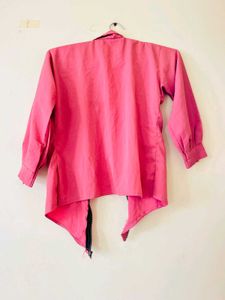 Pink Casual Jacket