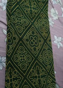 Green Bandhni Saree