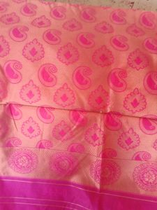 Pink Paisley Sari