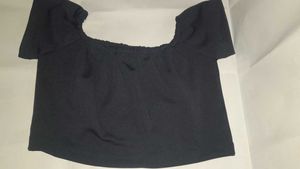 Shein Off Shoulder Short sleeves fitted crop top