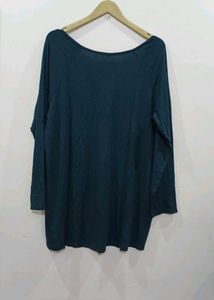 Stylish Teal V-Neck Top