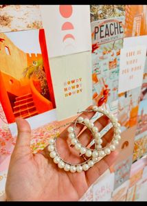 Pretty Pearl Hoops From h&amp;M