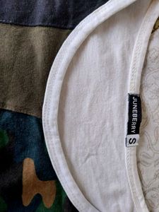 Juniberry Camo Colorblock Tee