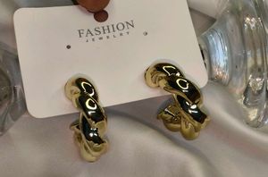 Chunky Gold Chain Earrings