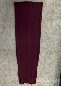 Elegant Burgundy Dress
