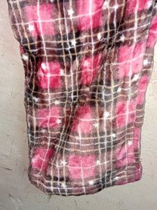 NEW Fleece Fashion Pants Night Suit Chequered