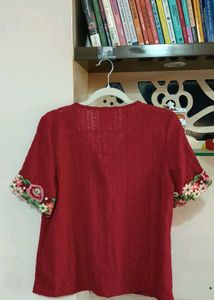 Floral Embroidered Top