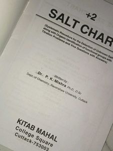 +2 Salt Chart - Dr. P.K. Mishra