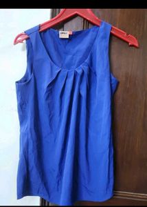 Blue Sleeveless Top