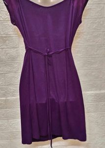 Purple Party Dress M Size