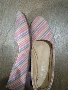 Striped Pastel Women's Flats