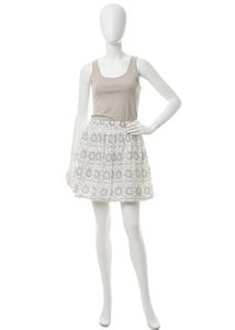 White Eyelet Mini Skirt