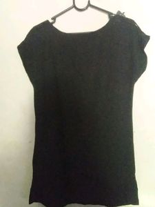 Black Colour Over T-shirt
