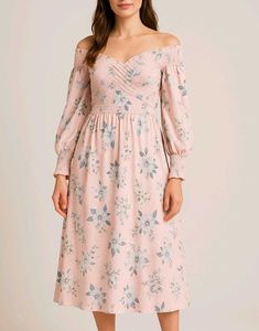Floral Print Smocked Dress