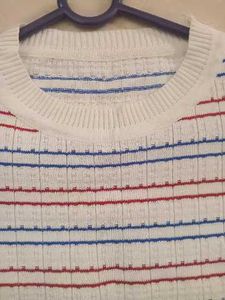 Striped Knit Crop Top