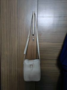 Beige Crossbody Bag From Miniso