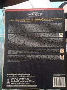Text Book Of Biochemistry DM Vasudevan