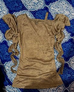 Y2k Off Shoulder Fitted Top