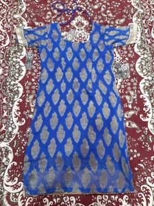 Royal Blue Colour Heavy Diamond Work Suit