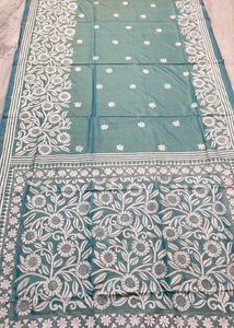 Kantha Embroidery Saree