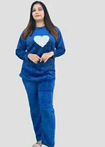 Cute Blue Heart Pajama Set🥳new