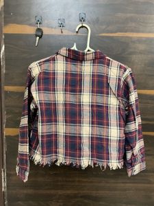 Plaid Crop Top Jacket