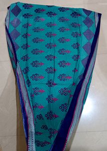Price Drop! Royal Blue Pure Cotton Kurta Stitched