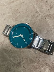 Fastrack Watch Aquablue Silver Colour of Hype 100%