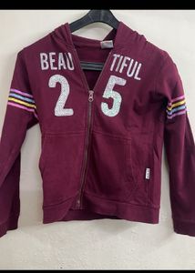 Girls' Burgundy Tracksuit Set