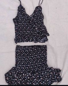 Floral Smocked Two-Piece Set
