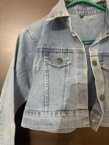 Denim Cropped Jacket