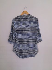 Blue Printed Top (Women&#39;s)