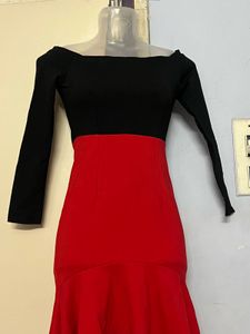 Yk2 Pinterest Black &amp; Red Party Dress