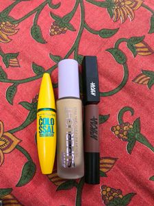 Makeup Combo - Skin Tint, Lipstick(2), Mascara