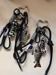 Fish Bait Carabiner Keychain 🖤